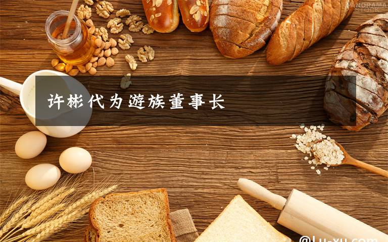 许彬代为游族董事长