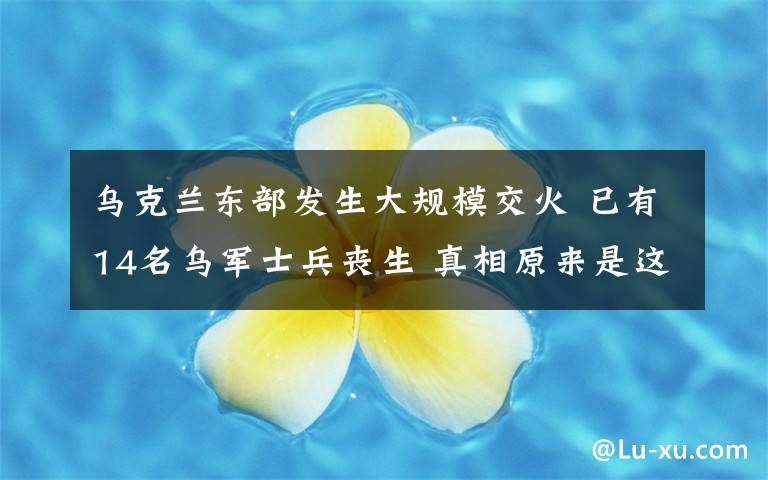 乌克兰东部发生大规模交火 已有14名乌军士兵丧生 真相原来是这样!