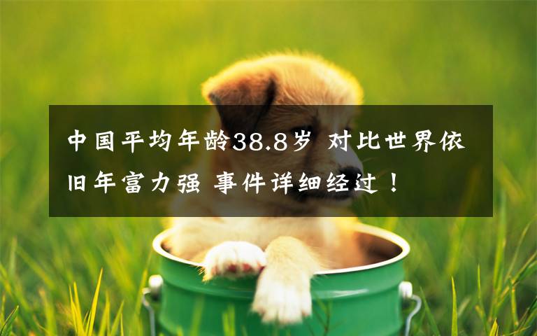 中国平均年龄38.8岁 对比世界依旧年富力强 事件详细经过!