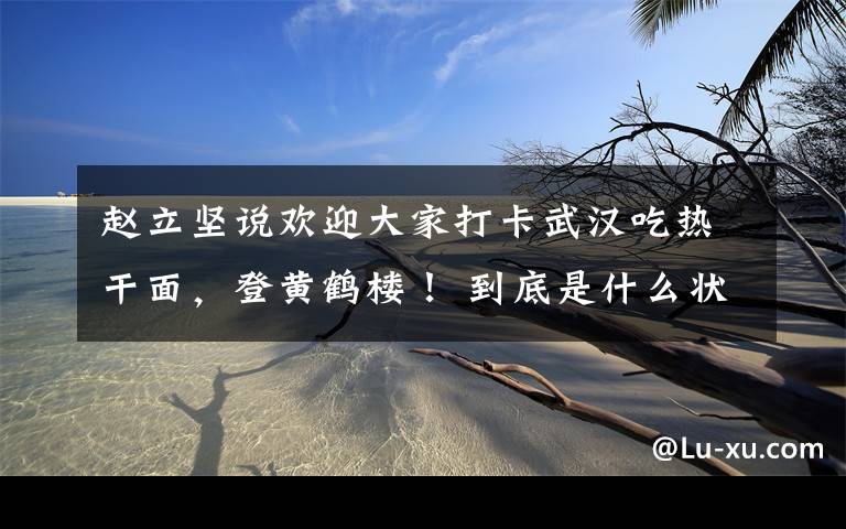 赵立坚说欢迎大家打卡武汉吃热干面,登黄鹤楼! 到底是什么状况?