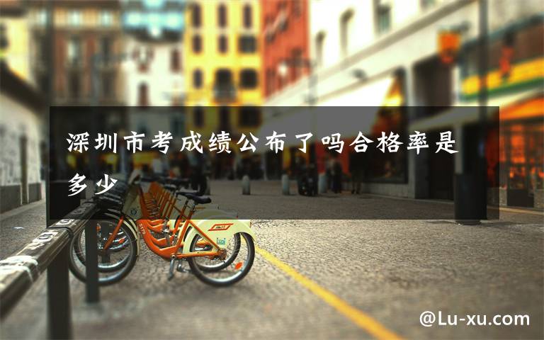 深圳市考成绩公布了吗合格率是多少