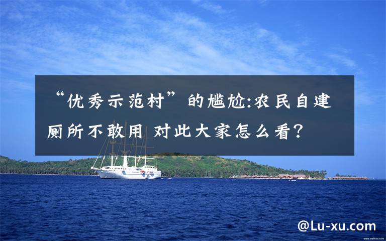“优秀示范村”的尴尬:农民自建厕所不敢用 对此大家怎么看？