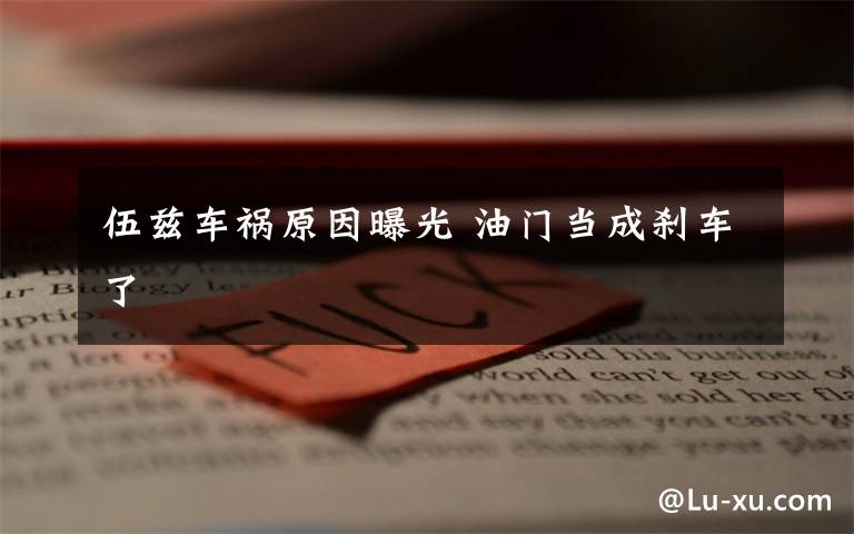 伍兹车祸原因曝光 油门当成刹车了