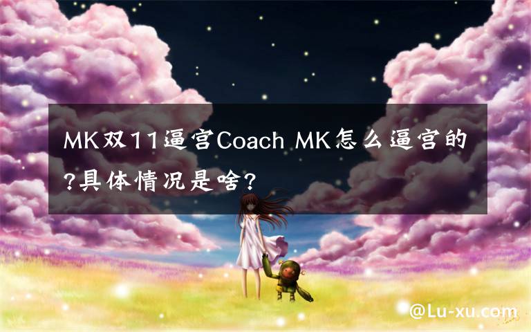 MK双11逼宫Coach MK怎么逼宫的?具体情况是啥?