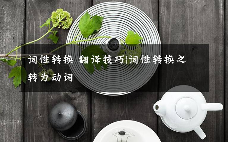 词性转换 翻译技巧|词性转换之转为动词