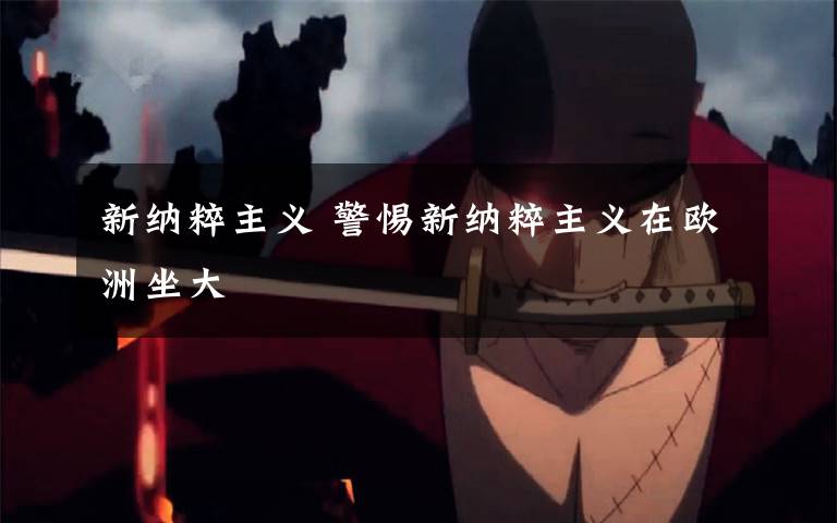 新纳粹主义 警惕新纳粹主义在欧洲坐大