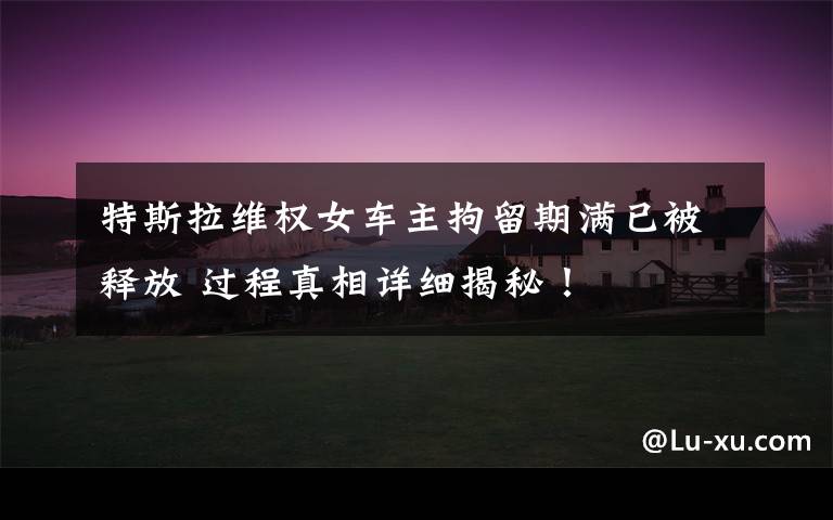 特斯拉维权女车主拘留期满已被释放 过程真相详细揭秘！