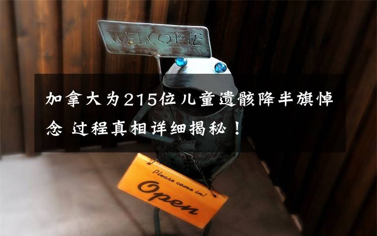 加拿大为215位儿童遗骸降半旗悼念 过程真相详细揭秘！