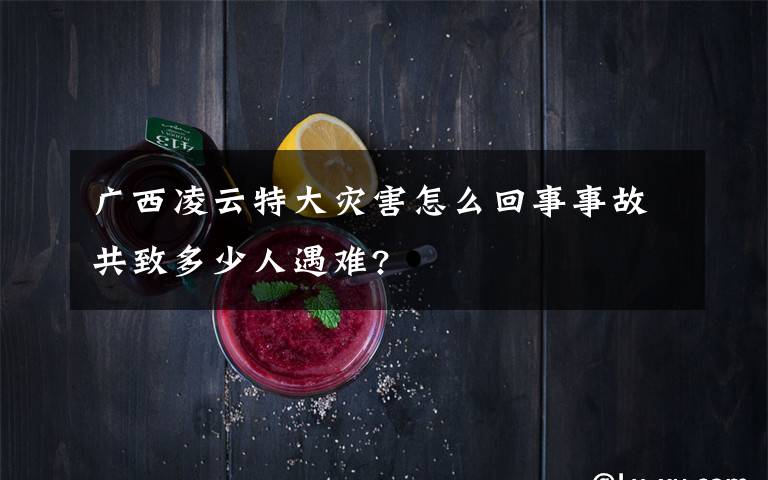 广西凌云特大灾害怎么回事事故共致多少人遇难?