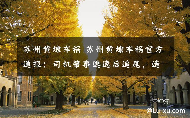 苏州黄埭车祸 苏州黄埭车祸官方通报:司机肇事逃逸后追尾,造成1人死亡