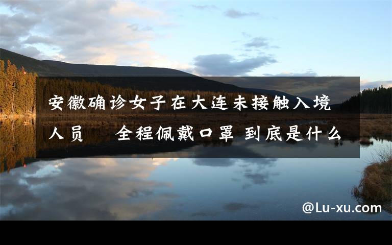 安徽确诊女子在大连未接触入境人员  全程佩戴口罩 到底是什么状况?