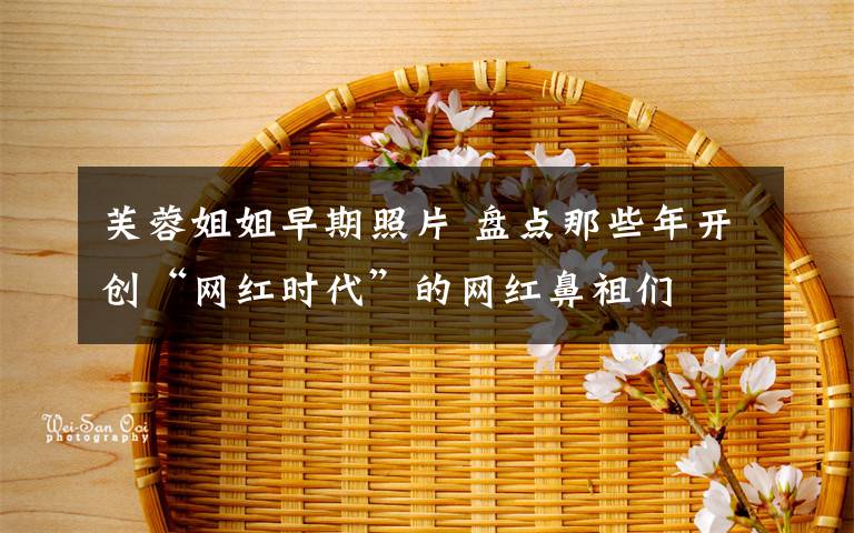 芙蓉姐姐早期照片 盘点那些年开创“网红时代”的网红鼻祖们