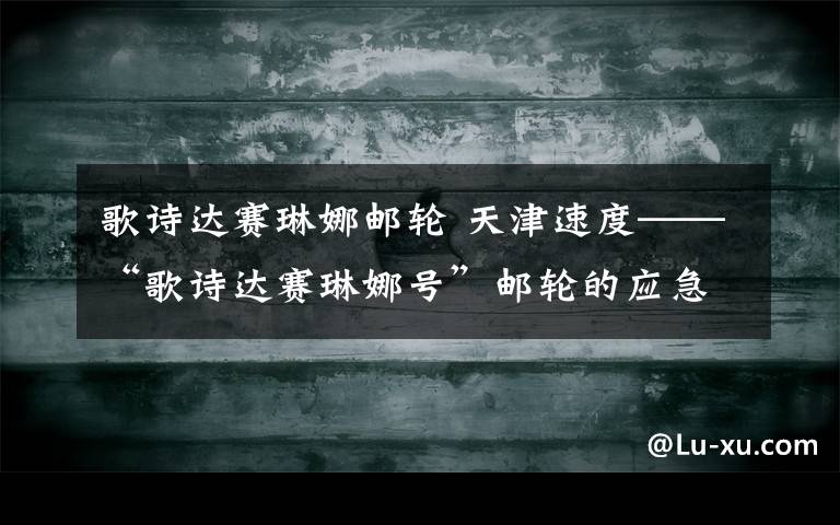 歌诗达赛琳娜邮轮 天津速度——“歌诗达赛琳娜号”邮轮的应急处理