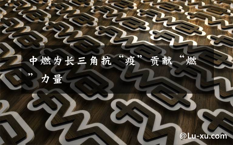 中燃为长三角抗“疫”贡献“燃”力量