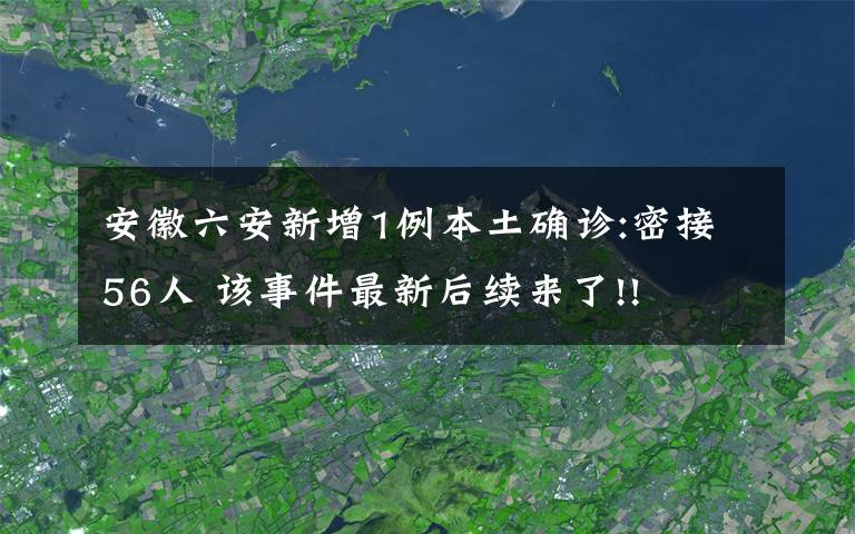 安徽六安新增1例本土确诊:密接56人 该事件最新后续来了!!