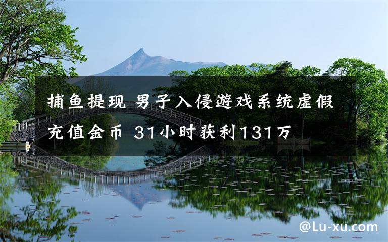 捕鱼提现 男子入侵游戏系统虚假充值金币 31小时获利131万