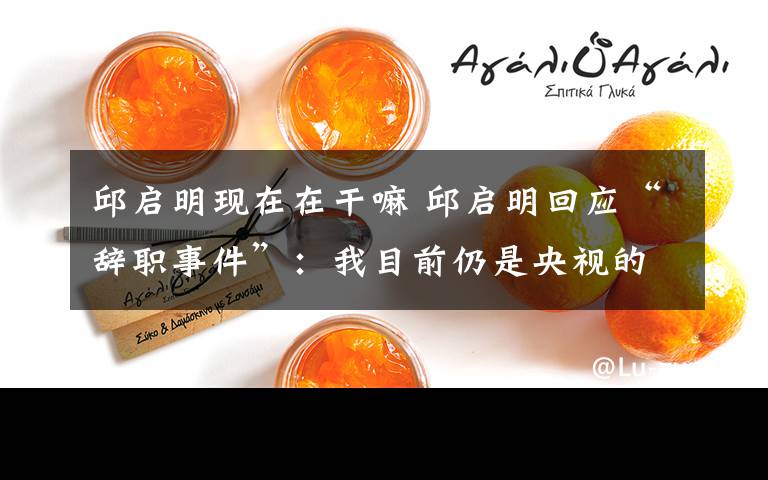 邱启明现在在干嘛 邱启明回应“辞职事件”:我目前仍是央视的人