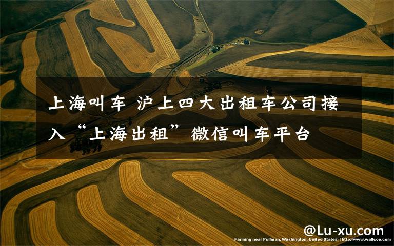 上海叫车 沪上四大出租车公司接入“上海出租”微信叫车平台