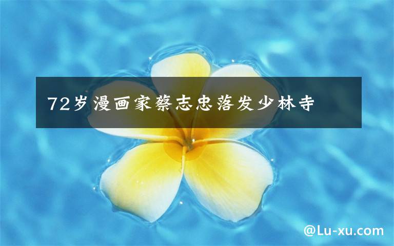 72岁漫画家蔡志忠落发少林寺