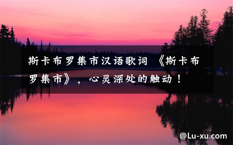 斯卡布罗集市汉语歌词 《斯卡布罗集市》,心灵深处的触动!