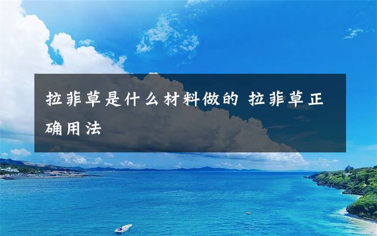 拉菲草是什么材料做的 拉菲草正确用法