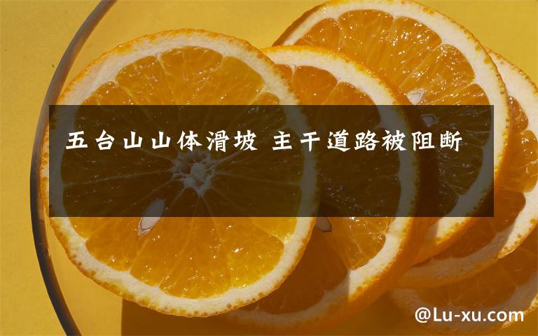 五台山山体滑坡 主干道路被阻断
