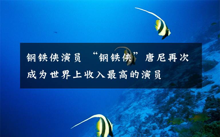 钢铁侠演员 “钢铁侠”唐尼再次成为世界上收入最高的演员
