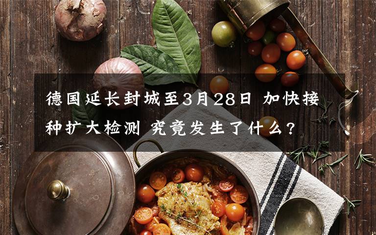 德国延长封城至3月28日 加快接种扩大检测 究竟发生了什么?