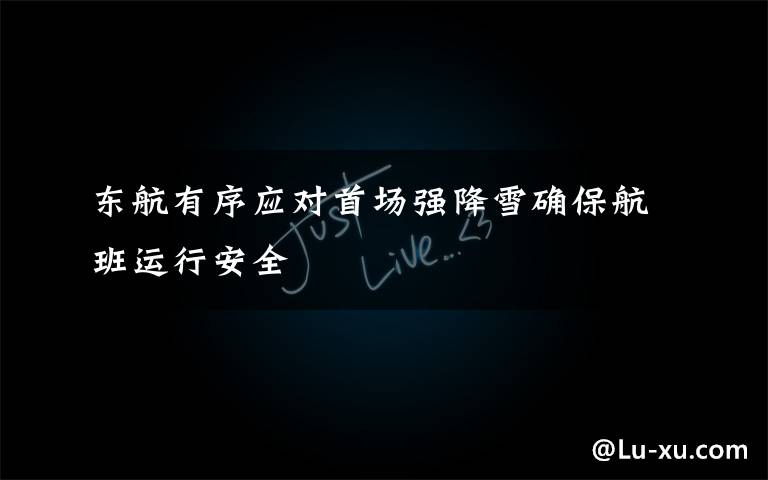 东航有序应对首场强降雪确保航班运行安全
