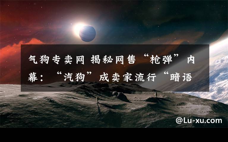 气狗专卖网 揭秘网售“枪弹”内幕：“汽狗”成卖家流行“暗语”