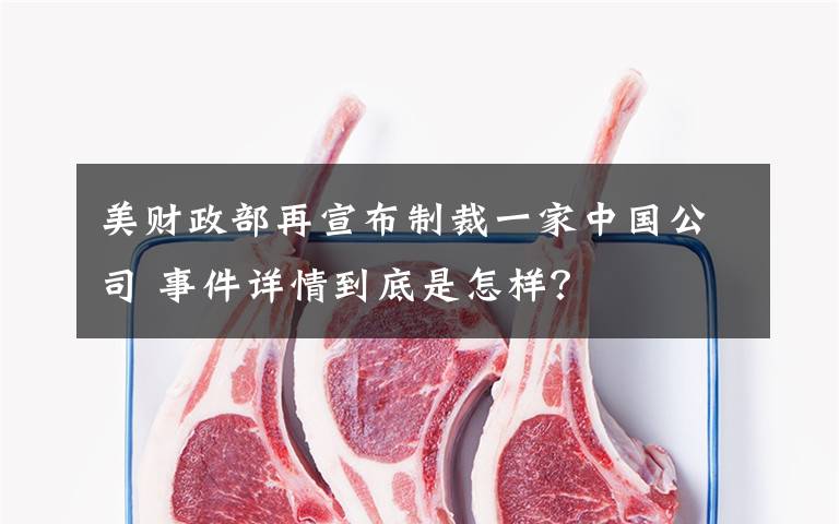 美财政部再宣布制裁一家中国公司 事件详情到底是怎样?
