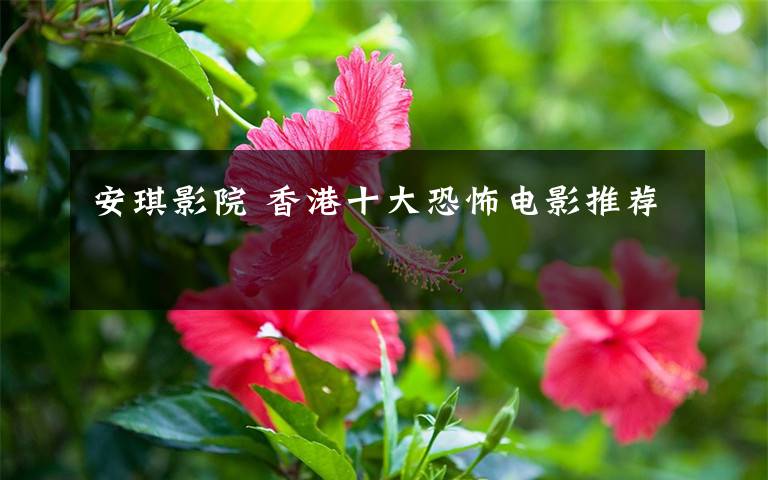 安琪影院 香港十大恐怖电影推荐