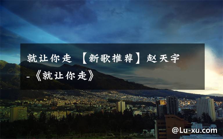 就让你走 【新歌推荐】赵天宇 -《就让你走》