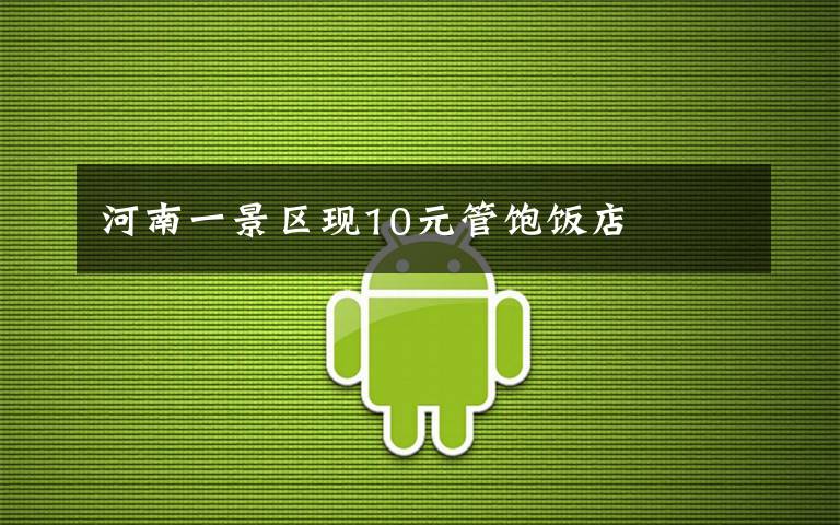 河南一景区现10元管饱饭店