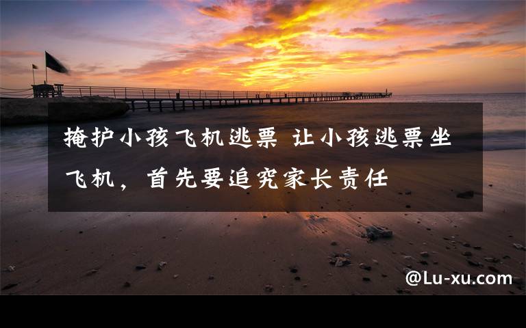 掩护小孩飞机逃票 让小孩逃票坐飞机，首先要追究家长责任