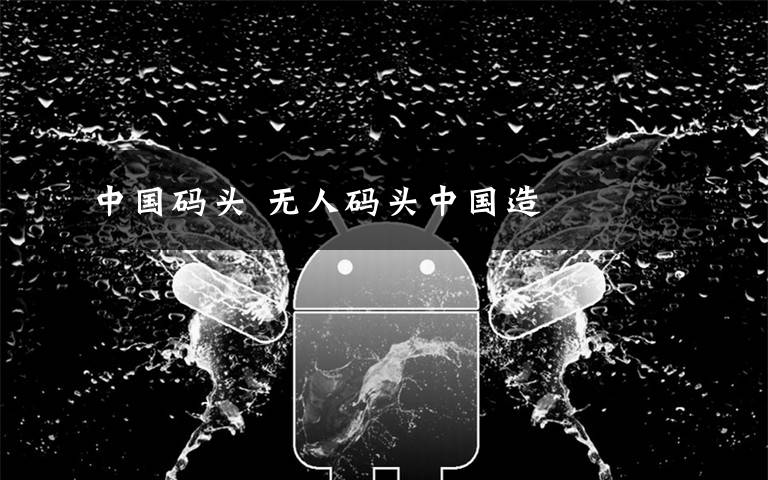 中国码头 无人码头中国造