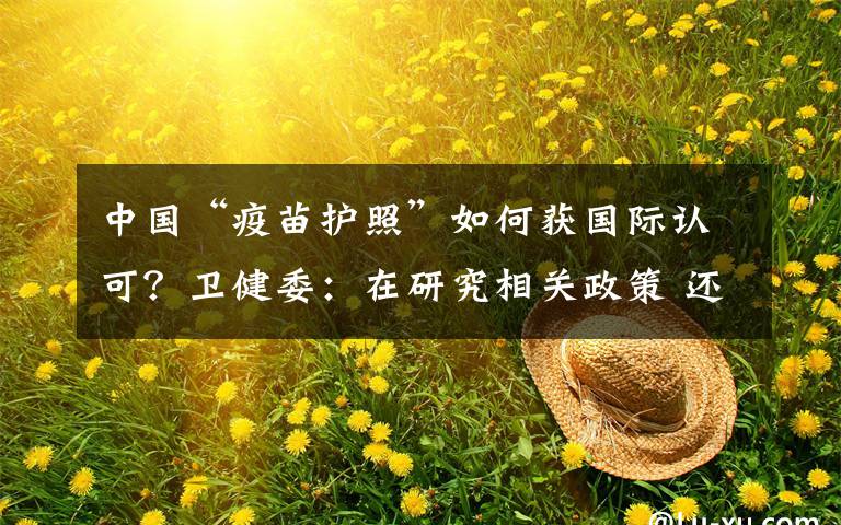 中国“疫苗护照”如何获国际认可?卫健委:在研究相关政策 还原事发经过及背后真相!