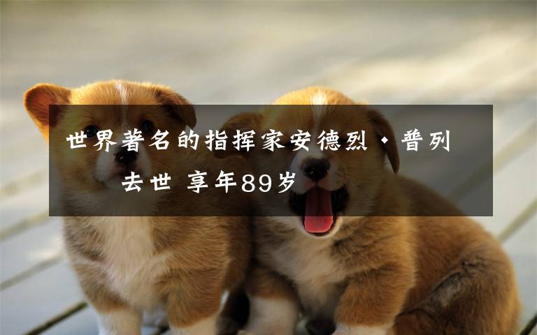 世界著名的指挥家安德烈·普列文去世 享年89岁