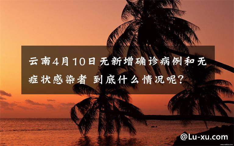 云南4月10日无新增确诊病例和无症状感染者 到底什么情况呢?