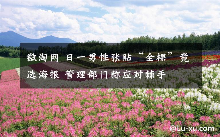 微淘网 日一男性张贴“全裸”竞选海报 管理部门称应对棘手