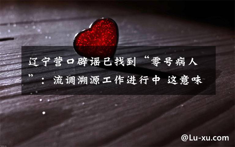 辽宁营口辟谣已找到“零号病人”:流调溯源工作进行中 这意味着什么?