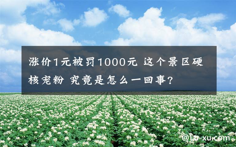 涨价1元被罚1000元 这个景区硬核宠粉 究竟是怎么一回事?