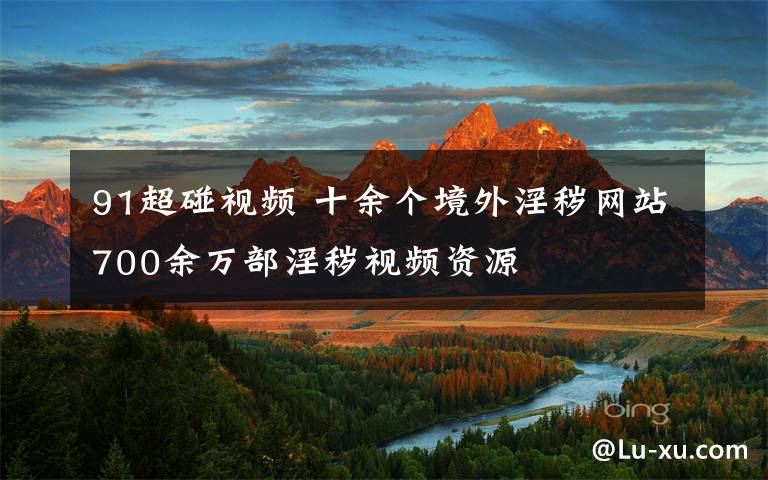 91超碰视频 十余个境外淫秽网站700余万部淫秽视频资源