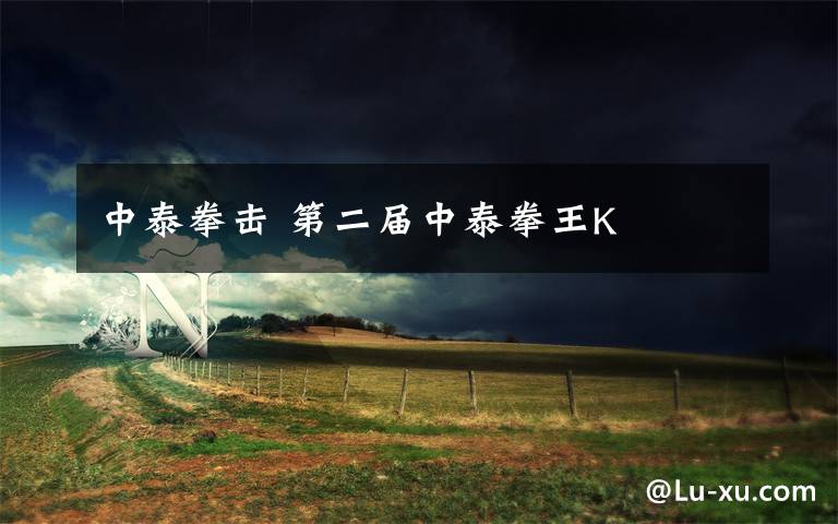 中泰拳击 第二届中泰拳王K