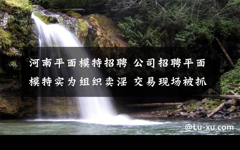 河南平面模特招聘 公司招聘平面模特实为组织卖淫 交易现场被抓获