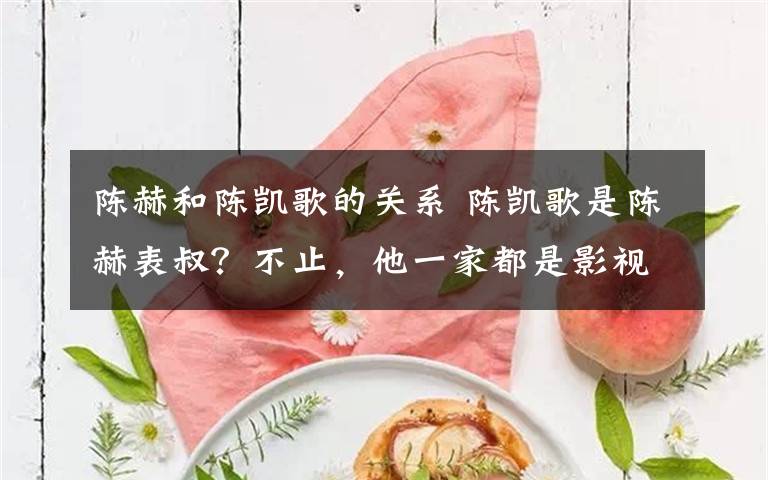 陈赫和陈凯歌的关系 陈凯歌是陈赫表叔?不止,他一家都是影视圈的