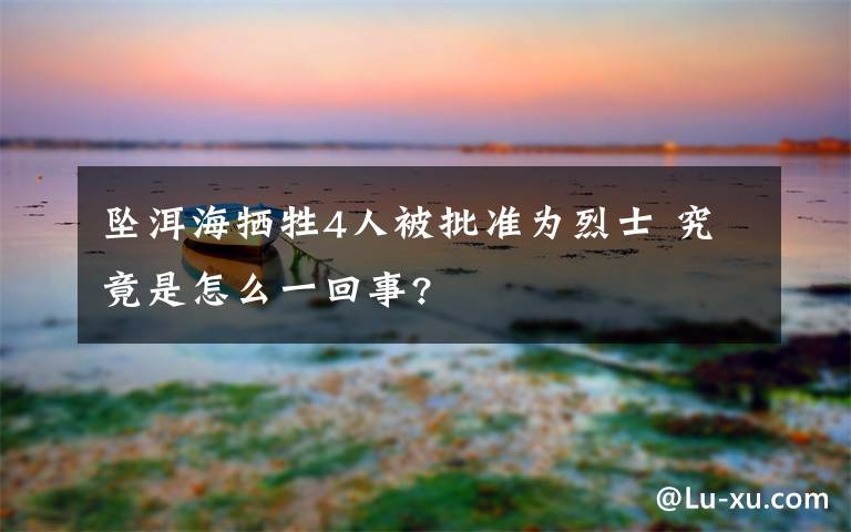 坠洱海牺牲4人被批准为烈士 究竟是怎么一回事?