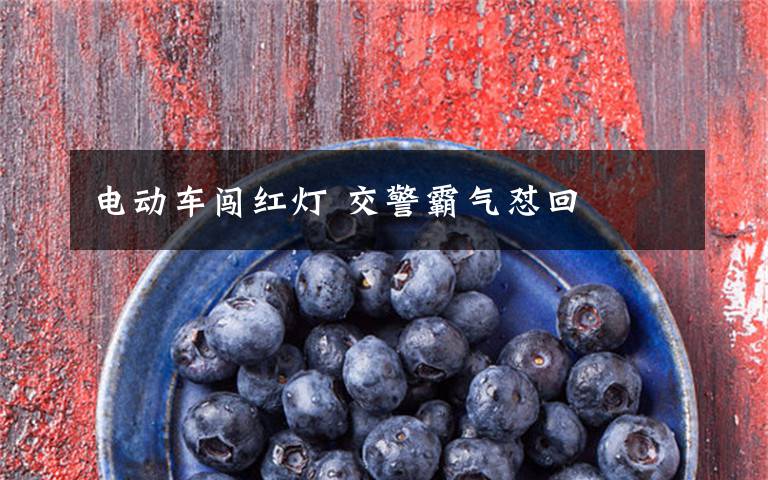 电动车闯红灯 交警霸气怼回