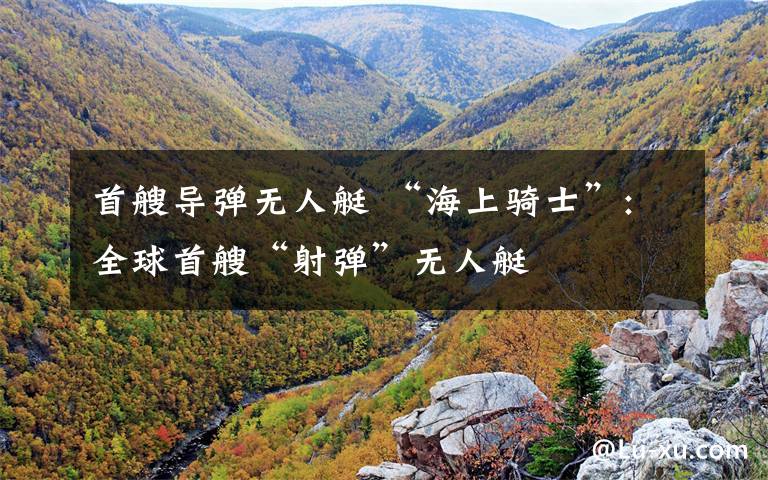 首艘导弹无人艇 “海上骑士”:全球首艘“射弹”无人艇