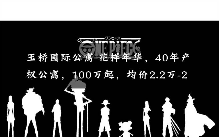 玉桥国际公寓 花样年华,40年产权公寓,100万起,均价2.2万-2.8万/平,自助住投资都是不错的选择,位于中央门,大型商业综合体